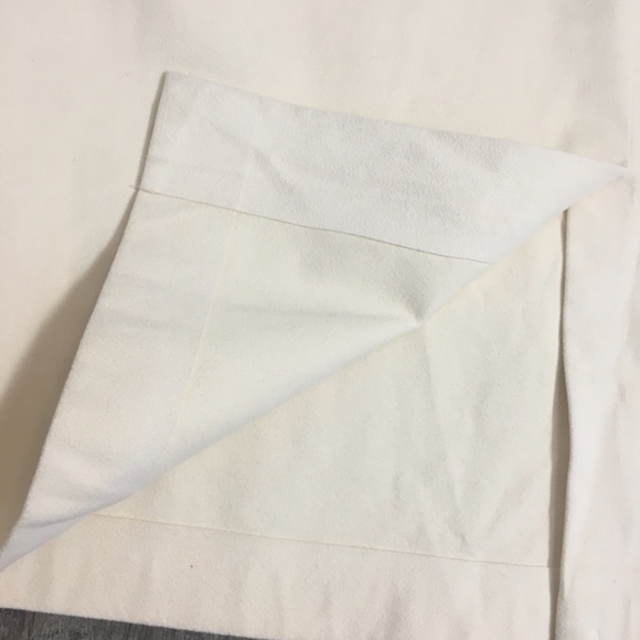 Cream Vintage Ultrasuede Skirt Offwhite Creme Midi - Picture 3 of 7